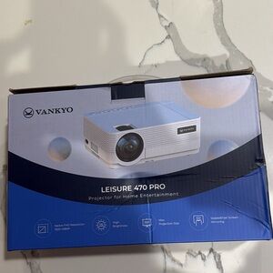 Vankyo Leisure 470 Pro Native 1080P Wireless Mini Projector (comes with screen)